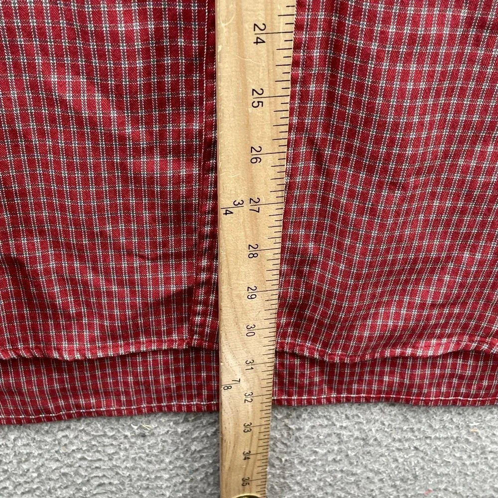 North Face Shirt Men 2XL Red Plaid Gorpcore Workwear Camp Academia Work Tech 90s